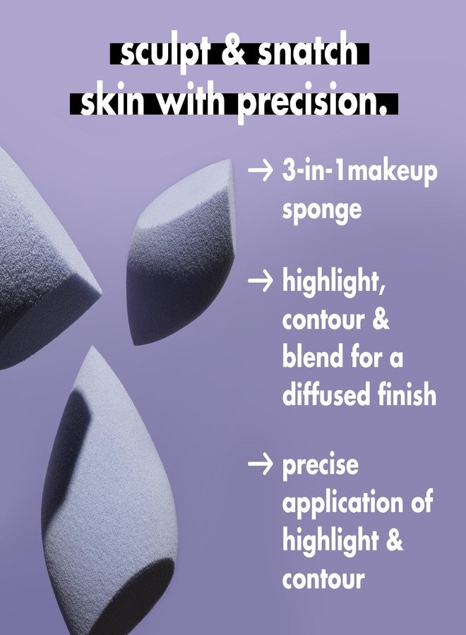 elf e.l.f. Precision Sculpting Sponge, 3-in-1 Sponge For Contouring & Blending To A Smooth Finish, Great For Cream & Powder Formulas, Vegan & Cruelty-Free - Image 4
