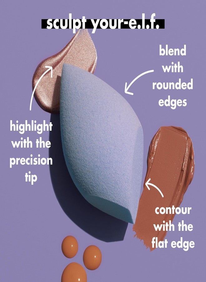elf e.l.f. Precision Sculpting Sponge, 3-in-1 Sponge For Contouring & Blending To A Smooth Finish, Great For Cream & Powder Formulas, Vegan & Cruelty-Free - Image 3