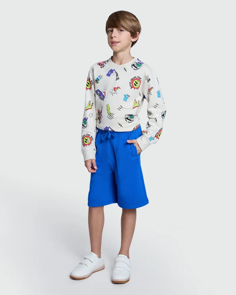 Ovs Boys’ Shorts In Lapis Blue  Style Essential