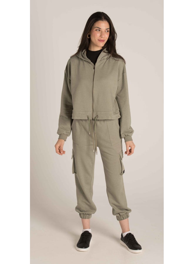 Marco Bergamo FRONT ZIP PLAIN HOODIE  - Image 3