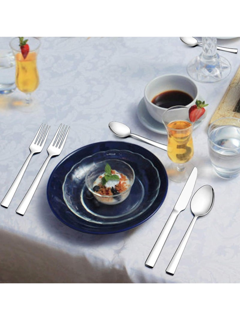 general 20PCS Silverware Set, Modern Flatware Set Service for 4, Cutlery Set for Home, Kitchen and Restaurant, Mirror Polished, Dishwasher Safe - Image 2