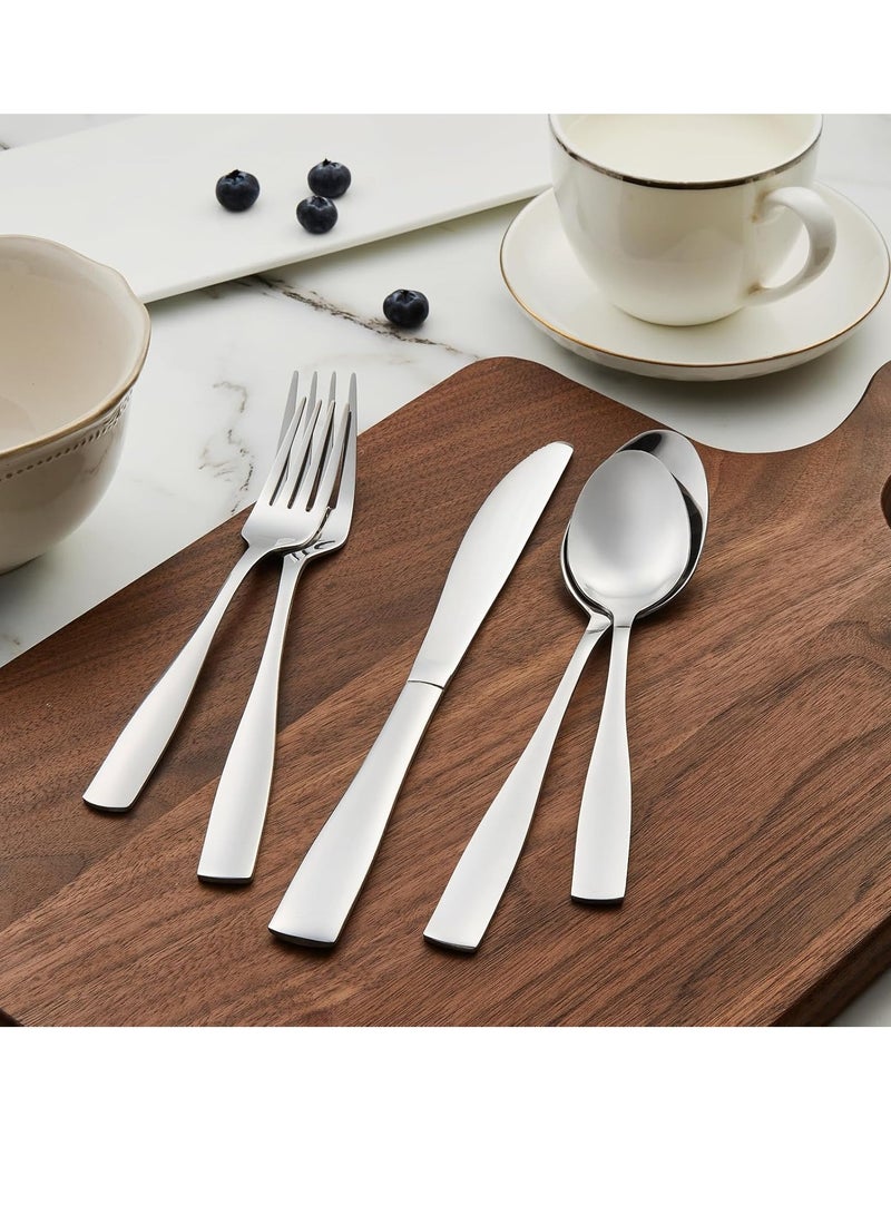general 20PCS Silverware Set, Modern Flatware Set Service for 4, Cutlery Set for Home, Kitchen and Restaurant, Mirror Polished, Dishwasher Safe - Image 5