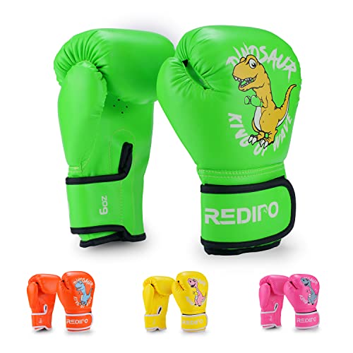 Redipo Kids Boxing Gloves for Boys and Girls, Youth Boxing Training Gloves for Kids 3-15, 4&6OZ Punching Bag Kickboxing Thai Mitts MMA Training Sparring Gloves - Image 1