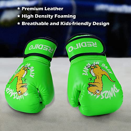 Redipo Kids Boxing Gloves for Boys and Girls, Youth Boxing Training Gloves for Kids 3-15, 4&6OZ Punching Bag Kickboxing Thai Mitts MMA Training Sparring Gloves - Image 4