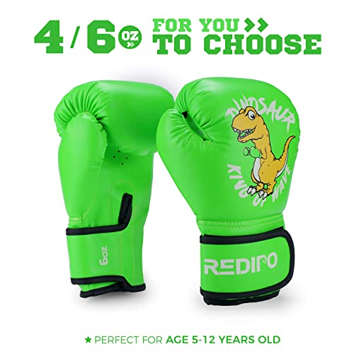 Redipo Kids Boxing Gloves for Boys and Girls, Youth Boxing Training Gloves for Kids 3-15, 4&6OZ Punching Bag Kickboxing Thai Mitts MMA Training Sparring Gloves - Image 3
