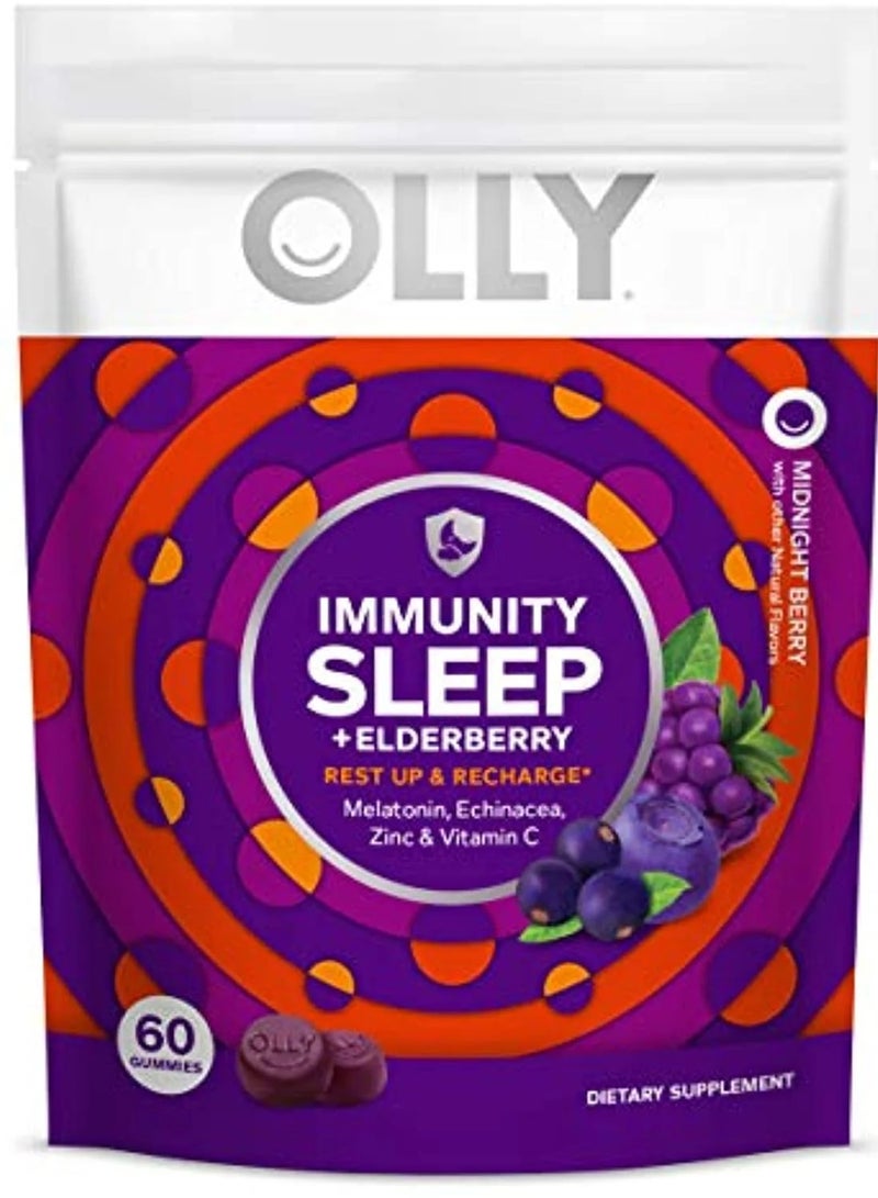 OLLY Immunity Sleep + Elderberry, Rest Up Recharge* 60 Gummies - Image 1