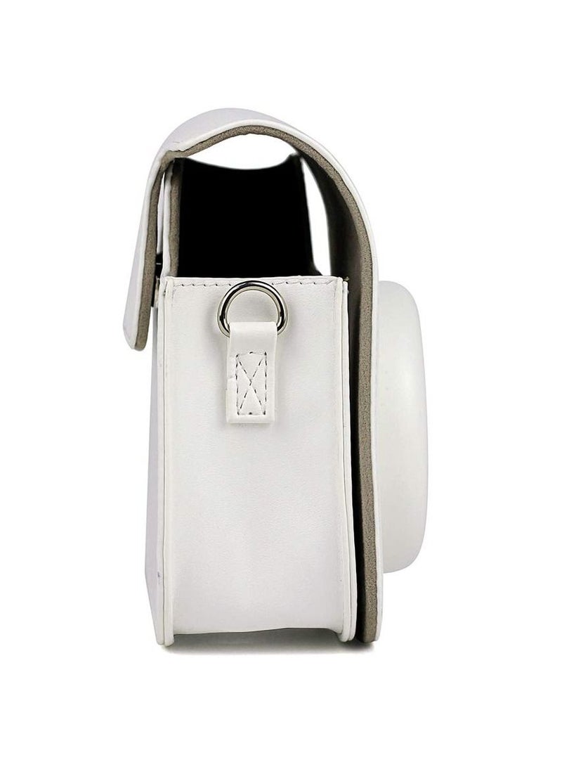 جراب لكاميرا Fujifilm Instax Mini 11 من جلد البولي يوريثان غطاء كاميرا فوري مع حزام قابل للتعديل غطاء مصمم لحقيبة كاميرا Fujifilm Instax Mini 11 الفورية - Image 2