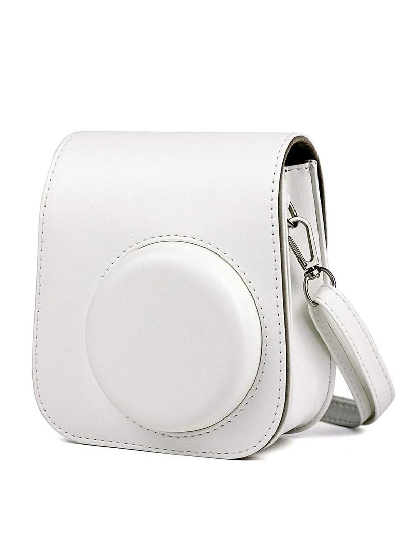 جراب لكاميرا Fujifilm Instax Mini 11 من جلد البولي يوريثان غطاء كاميرا فوري مع حزام قابل للتعديل غطاء مصمم لحقيبة كاميرا Fujifilm Instax Mini 11 الفورية - Image 1