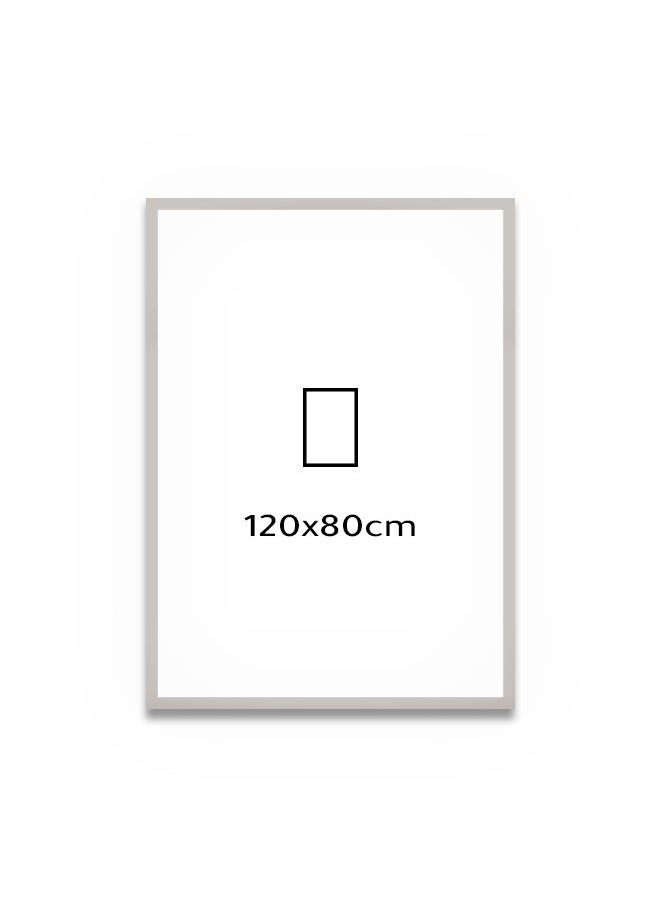 Marktna - Canvas Wall Art For Wall Decoration Abstract Design With A Hollow Silver Frame Size 120x80cmOne Piece - Image 1