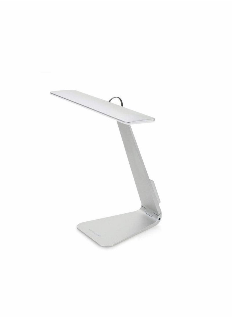 Folding Table Lamp, Ultra-Thin Fashion 210° Foldable Reading Night Light, Usb Charging, Inductive Switch, Three-Level Brightness Adjustment Led Eye Protection Learning Table Lamp (Sliver) - Image 1