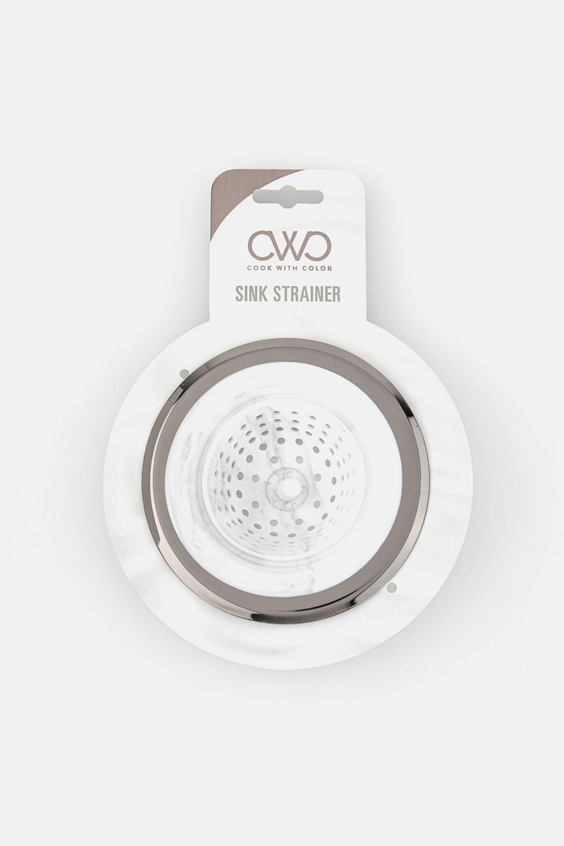 COOK WITH COLOR Silicone Sink Strainer, White - Image 1