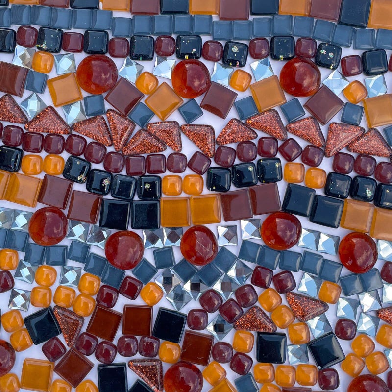 LITMIND 11LB Coffee Blend Irregular Crystal Glass Mosaic Tiles for Crafts Perfect for Mosaic Art Projects Puzzles and Home Dcor - Image 2