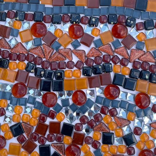 LITMIND 11LB Coffee Blend Irregular Crystal Glass Mosaic Tiles for Crafts Perfect for Mosaic Art Projects Puzzles and Home Dcor - Image 1