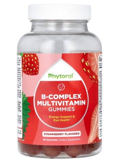 Phytoral B-Complex Multivitamin Gummies Strawberry  60 Gummies 