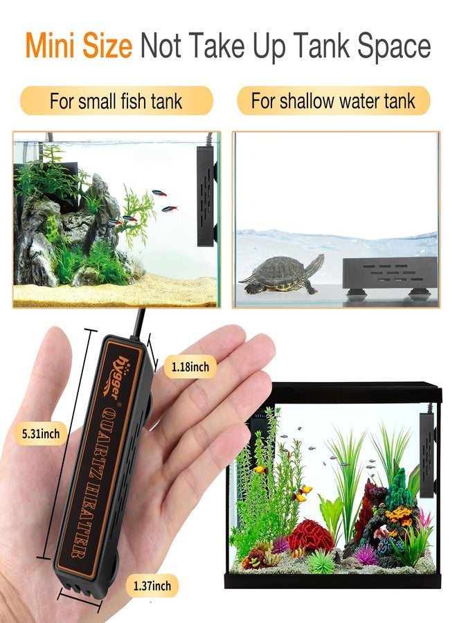 hygger Smart Mini Aquarium Heater 100W for 10-26 Gallons, Desktop Betta Submersible Fish Tank Heater with Intelligent Temperature Control and 5 Safety Protections - Image 5