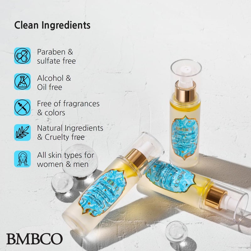 BMBCO Face Mist Hydrating Spray Toner, Glow Skin, Soothing Calming, Redness Remover, Collagen Essence, Pore-Minimizer, 3.38 fl.oz - Image 5