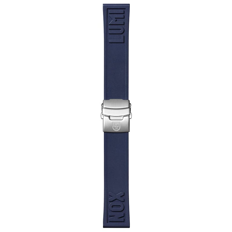 Luminox Mens Blue Rubber Cut-To-Fit Watch Strap