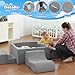 STAOLENE Soft Foam Climbing Blocks with Ball Pit 6PCS Grey Indoor Climbing Toys for Toddler Climb and Crawl Activity Play Set Play Gym for Child Development Balls not Included - Image 4