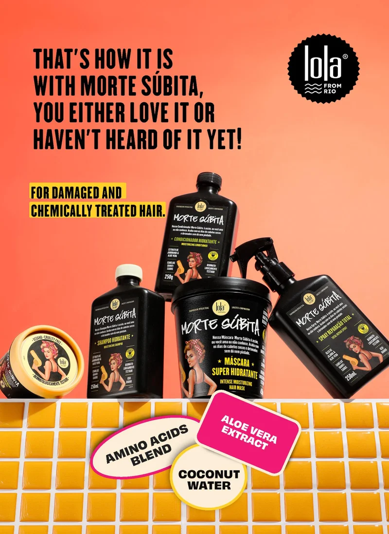 lola from rio Morte Subita Total Repair Spray For Damaged Hair & Split Ends 250 mL