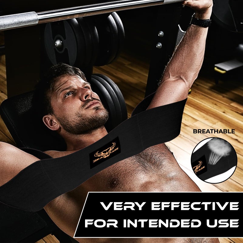 BEAST RAGE Fitness Bench Press Strength Band, Adjustable Weightlifting Slingshot Blaster,Weight lifting Resistance Band, Bench Press Slingshot for Elbow Fitness,Chest Builder,Powerlifting (Black, 2XL) - Image 4
