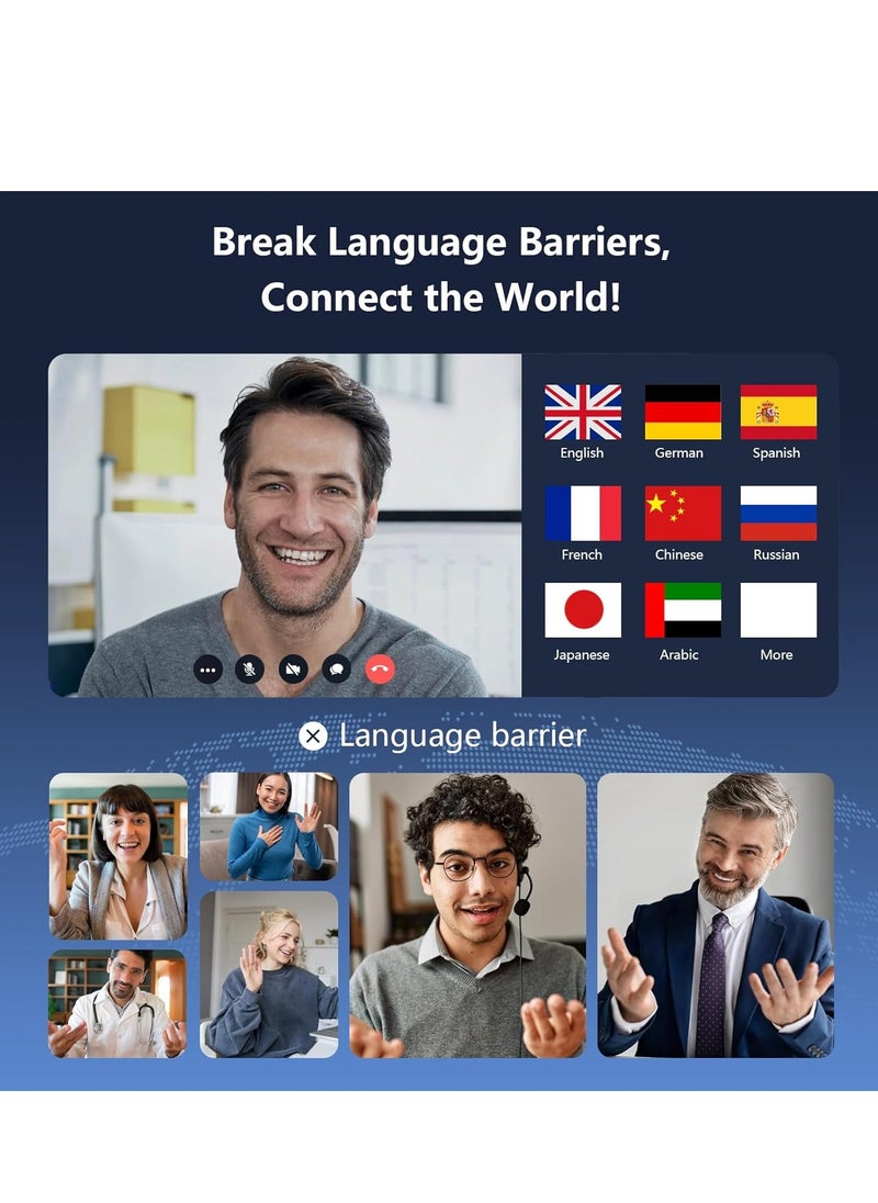 JBLTM - AI Real-time Translation Earbuds, 3-in-1 Translation Earbuds, Support 144 Languages ​​and Accents, English Spanish Translator, Open Ear Clip Wireless Earphones with Charging Case for iOS and Android - Image 1