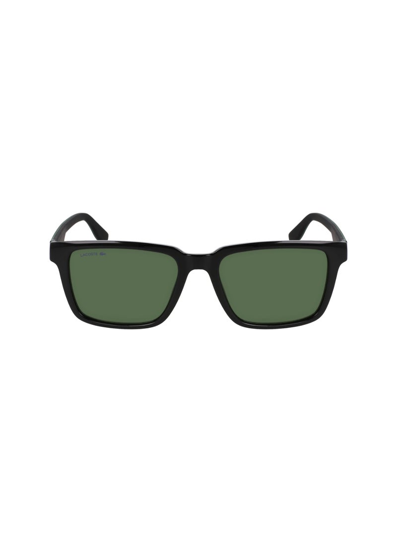 LACOSTE FULL RIM BIO INJ-G820 MODIFIED RECTANGLE LACOSTE SUNS L6032S  5418 (001) BLACK - Image 1