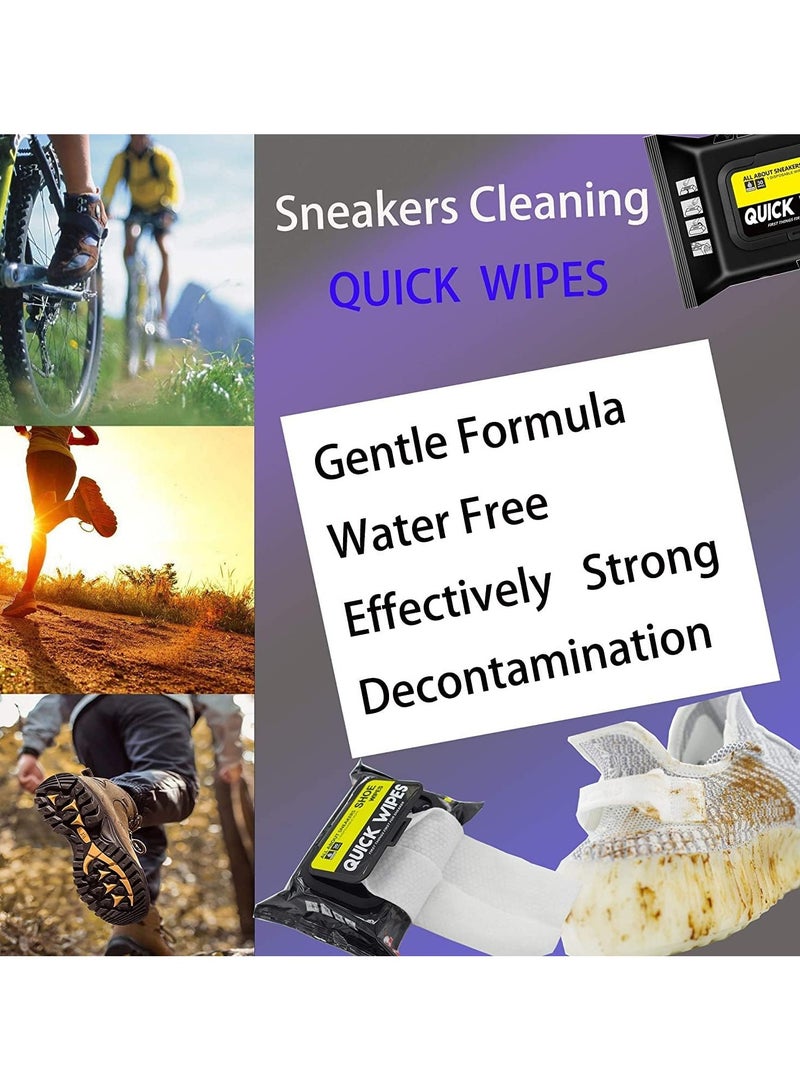AAS ECOM 2-Pack Shoe Sneaker Wipes Cleaner Quick Wipes Disposable - Image 4