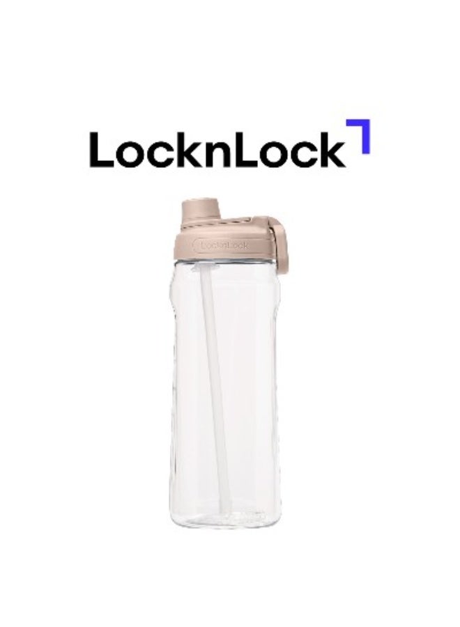 LocknLock زجاجة ماء لوكن لوك أكتيف 2 لتر باللون الوردي - متينة، سهلة الإمساك، مقاومة للتسرب مع حلقة إصبع مخفية - Image 1