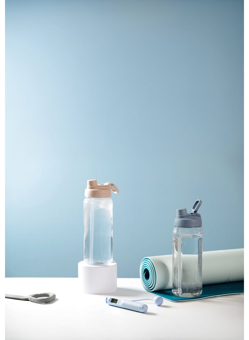 LocknLock زجاجة ماء لوكن لوك أكتيف 2 لتر باللون الوردي - متينة، سهلة الإمساك، مقاومة للتسرب مع حلقة إصبع مخفية - Image 4