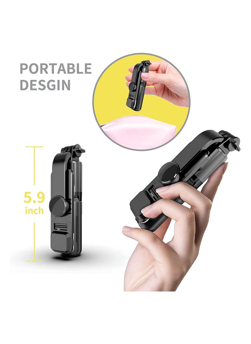 ELTRAZONE - ELTERAZONE Selfie Stick,Extendable Selfie Stick Tripod，With wireless remote control and fill light，Compact Size & Lightweight with All Cell Phone - Image 1