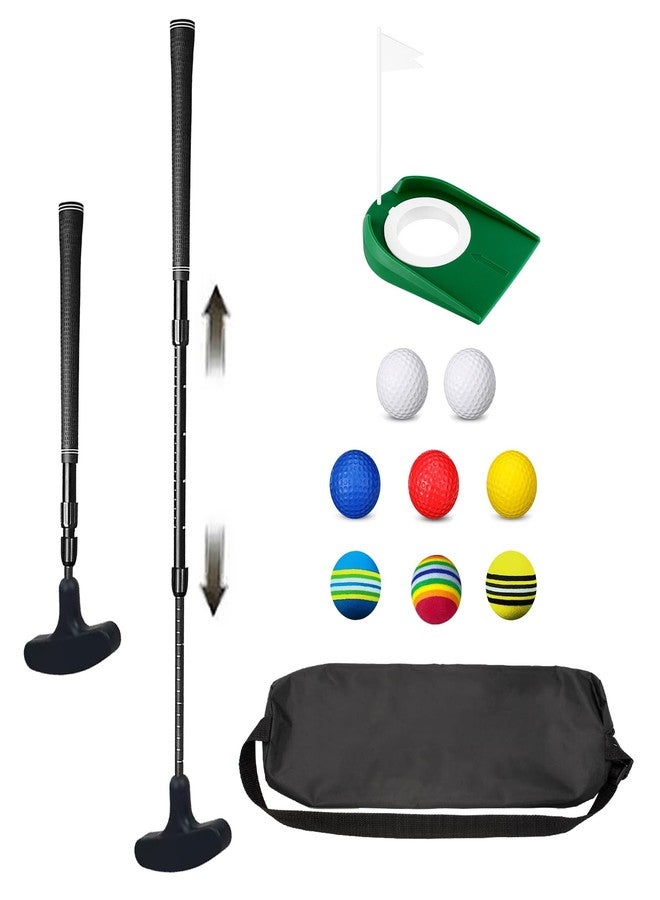 PUTTLAZR Adjustable Mini Golf Putter Set with 8 Golf Balls, Two Way Golf Putters for Men Women Right/Left Handed, Mini Club Set Golf Gifts - Image 1