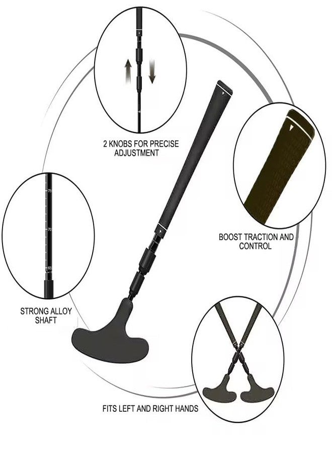 PUTTLAZR Adjustable Mini Golf Putter Set with 8 Golf Balls, Two Way Golf Putters for Men Women Right/Left Handed, Mini Club Set Golf Gifts - Image 2