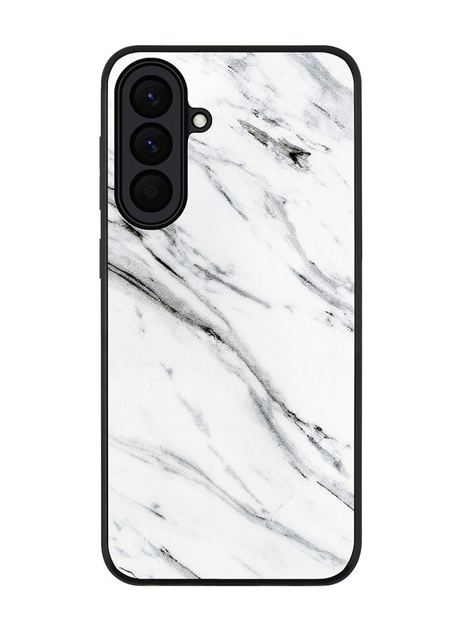 For Samsung Galaxy A57 Case,Slim fit Camera Protection, Shockproof Thin Phone cover  - Marble Print Grey White
