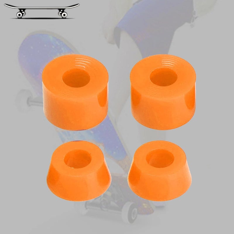 كلاراكو 4 قطع من جلبات محاور ألواح التزلج الناعمة 92A، مقاس 11x16 مم، محاور 7 بوصة، جلبات مخروطية، طقم ممتص صدمات، ملحقات تثبيت - Image 5