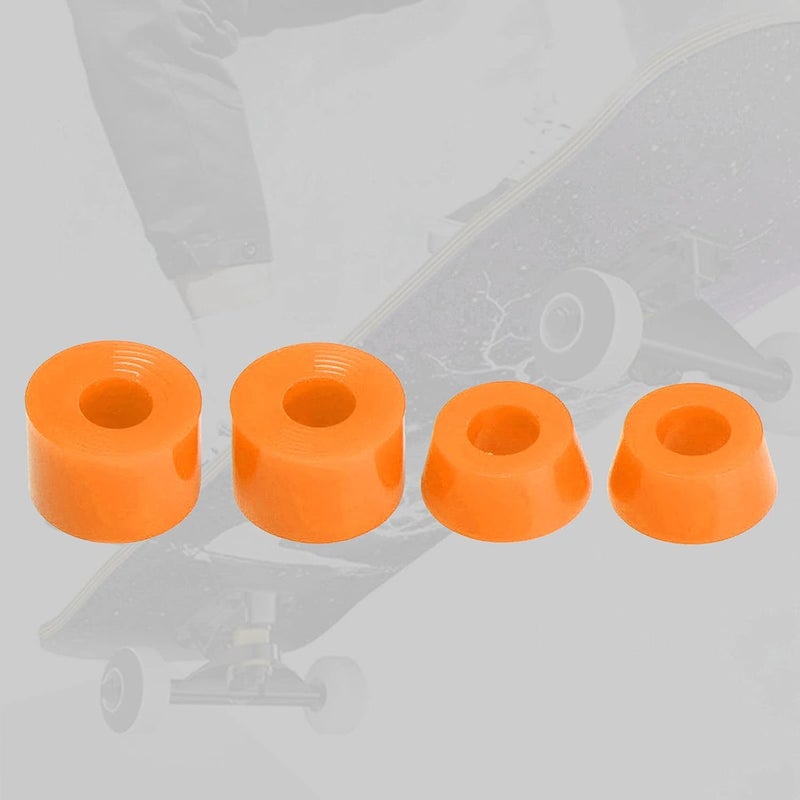 كلاراكو 4 قطع من جلبات محاور ألواح التزلج الناعمة 92A، مقاس 11x16 مم، محاور 7 بوصة، جلبات مخروطية، طقم ممتص صدمات، ملحقات تثبيت - Image 2