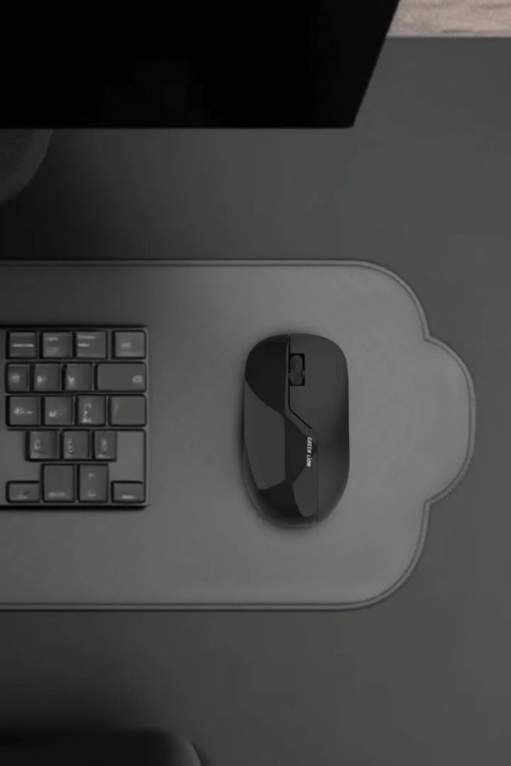 جرين ليون ماوس لاسلكي G730 بدقة 1200 نقطة في البوصة و3 مفاتيح / بلوتوث V5.0 / كابل بطول 30 سم / نطاق تشغيل 10 أمتار / بطارية قابلة لإعادة الشحن بسعة 400 مللي أمبير في الساعة / يدعم أنظمة ويندوز وماك - أسود - Image 2