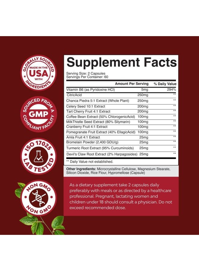 Natures Craft Green Coffee Bean Extract for Uric Acid Cleanse & Detox - Green Coffee Beans with Turmeric, Tart Cherry & Celery Seed for Adults - Daily Uric Acid Flush for Joints Support & Kidney Cleanser – 120 Ct - Image 3