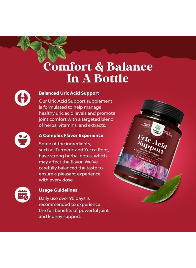 Natures Craft Green Coffee Bean Extract for Uric Acid Cleanse & Detox - Green Coffee Beans with Turmeric, Tart Cherry & Celery Seed for Adults - Daily Uric Acid Flush for Joints Support & Kidney Cleanser – 120 Ct - Image 2