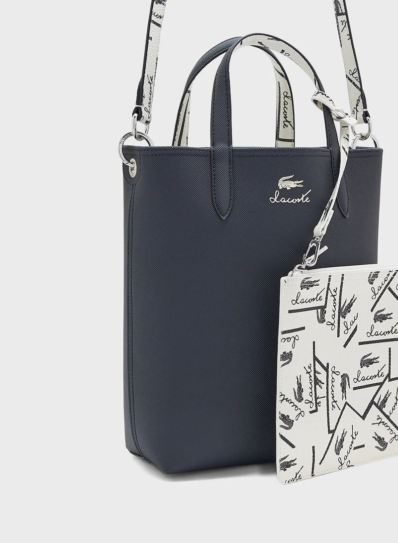 لاكوست Essentials Top Handle Zip Over Tote