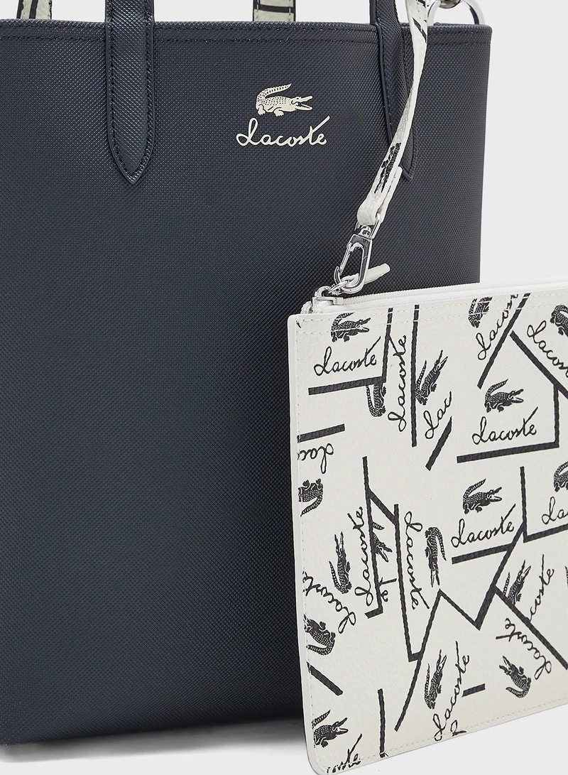 لاكوست Essentials Top Handle Zip Over Tote