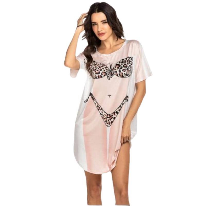 Women's Bikini Print Loose T-Shirt - Image 5
