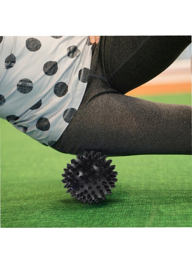 BONITO 2 PCS Peanut Massage Balls for Rear Foot Plantar Fasciitis Full Body Muscle Therapy, Roller Massager Plastic, Relieve Strength Exercise Body (Dark Blue + Black)  - Image 5