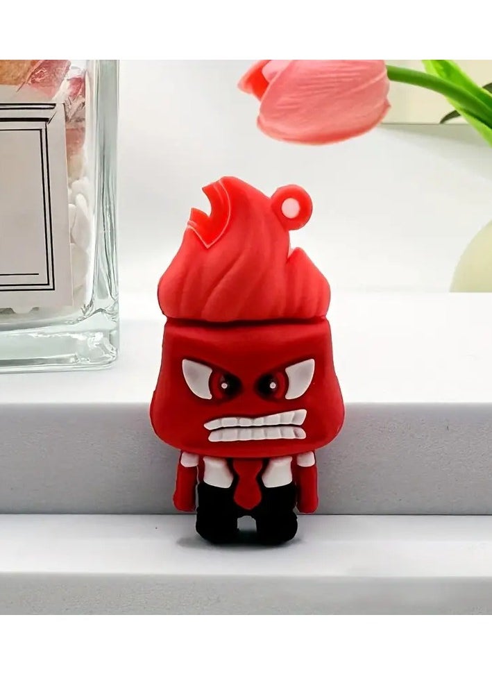 9 Assorted Inside Out Emotion Characters Silicone Set with Joy Fear Anger and Sadness Character Pendant Perfect for Collection Decoration Office or Bed Ornament Can be Used as Keychain for Home Car or Office Keys or Can be Hanged and Clipped on Bag Zippers Can be a Special Souvenir Gift for Your Loved Ones or Those Who Love the Movie Does Not Require Power and is Washable