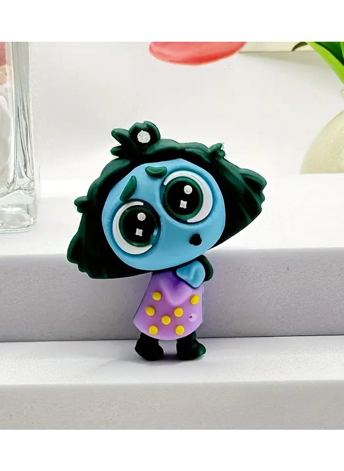 9 Assorted Inside Out Emotion Characters Silicone Set with Joy Fear Anger and Sadness Character Pendant Perfect for Collection Decoration Office or Bed Ornament Can be Used as Keychain for Home Car or Office Keys or Can be Hanged and Clipped on Bag Zippers Can be a Special Souvenir Gift for Your Loved Ones or Those Who Love the Movie Does Not Require Power and is Washable