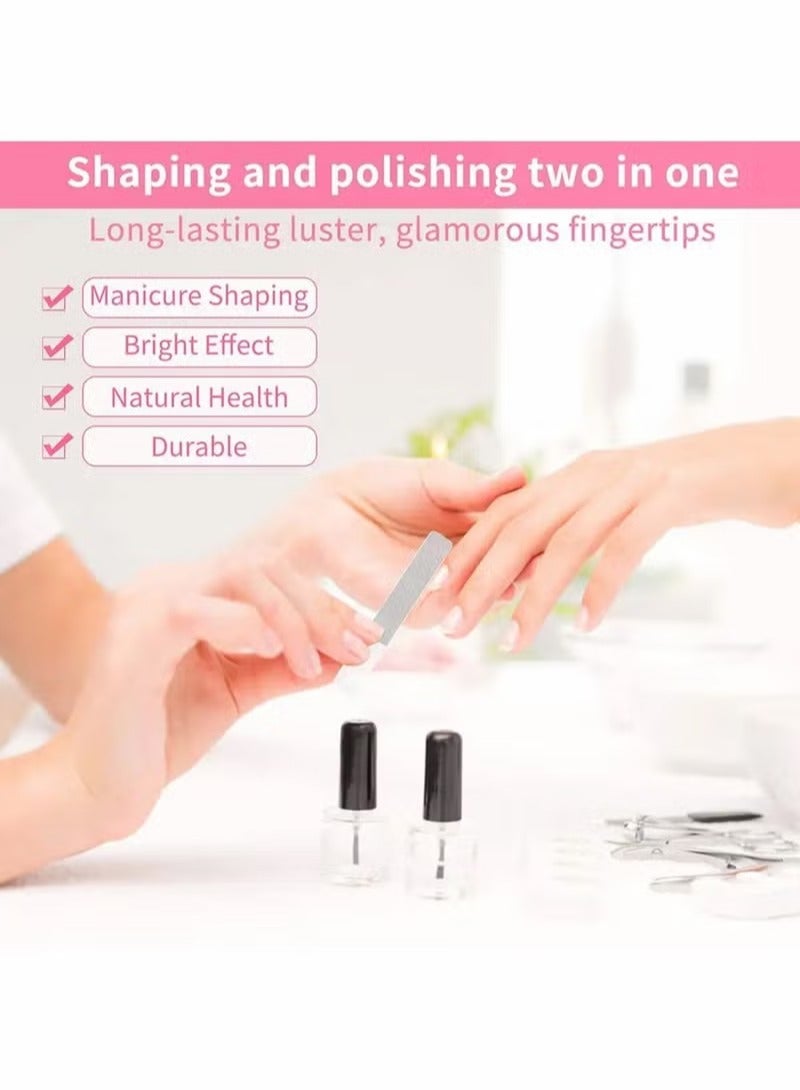 6 Pcs Nano Glass Nail Files Professional Manicure Nail Tools Crystal Glass Nail Files with Case for Natural Nails - Image 2