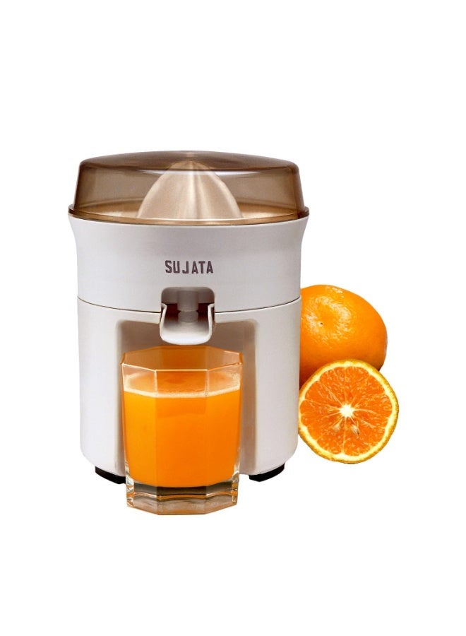 سوجاتا Sujata Citromatic Juicer|40 Watts|110 RPM|Direct Flow for Unlimited Capacity|Citrus Juicer| (White) - Image 1
