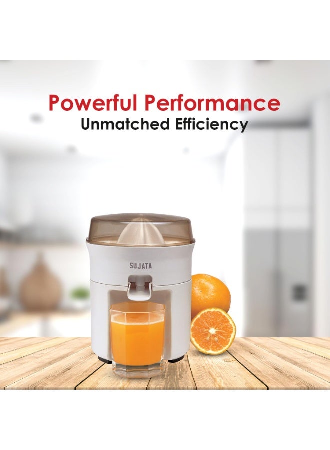 سوجاتا Sujata Citromatic Juicer|40 Watts|110 RPM|Direct Flow for Unlimited Capacity|Citrus Juicer| (White) - Image 5