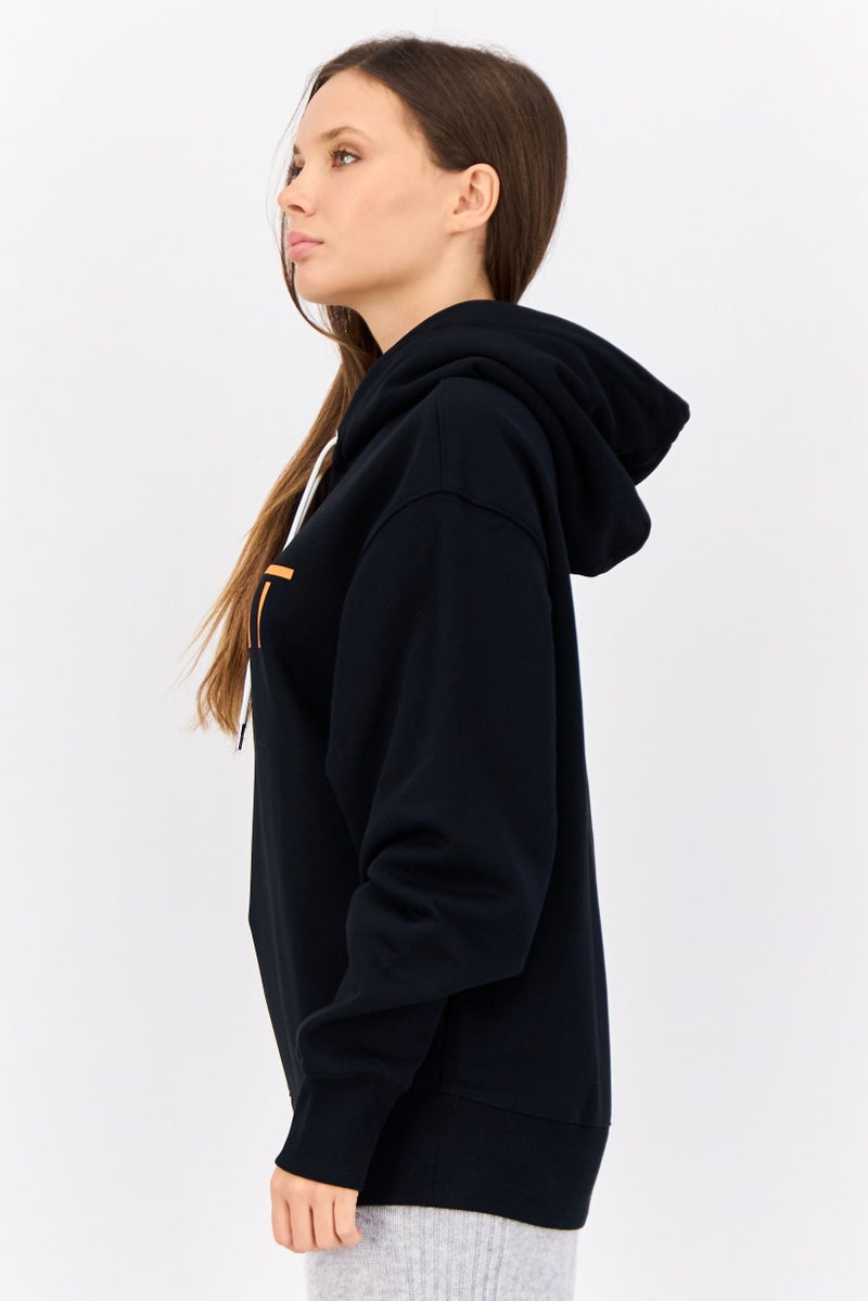 ESPRIT Women Brand Logo Hoodie, Black - Image 3
