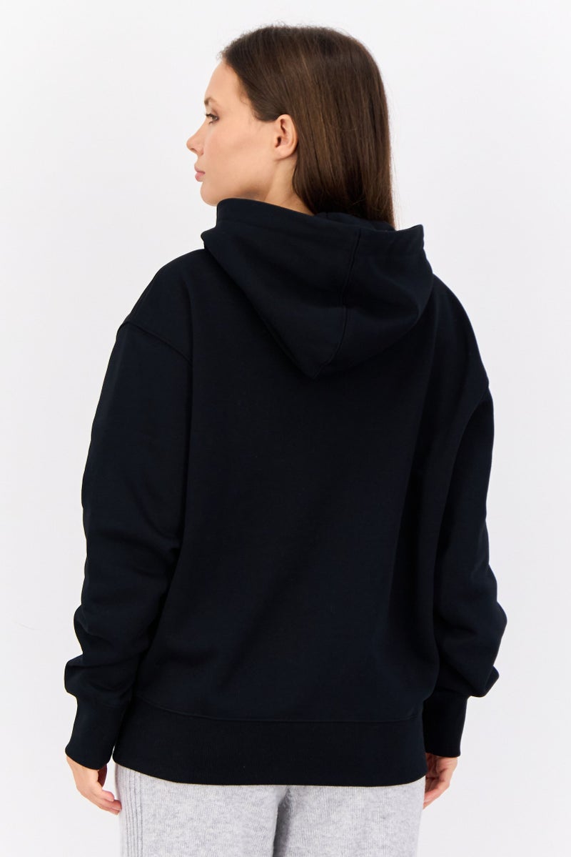 ESPRIT Women Brand Logo Hoodie, Black - Image 2