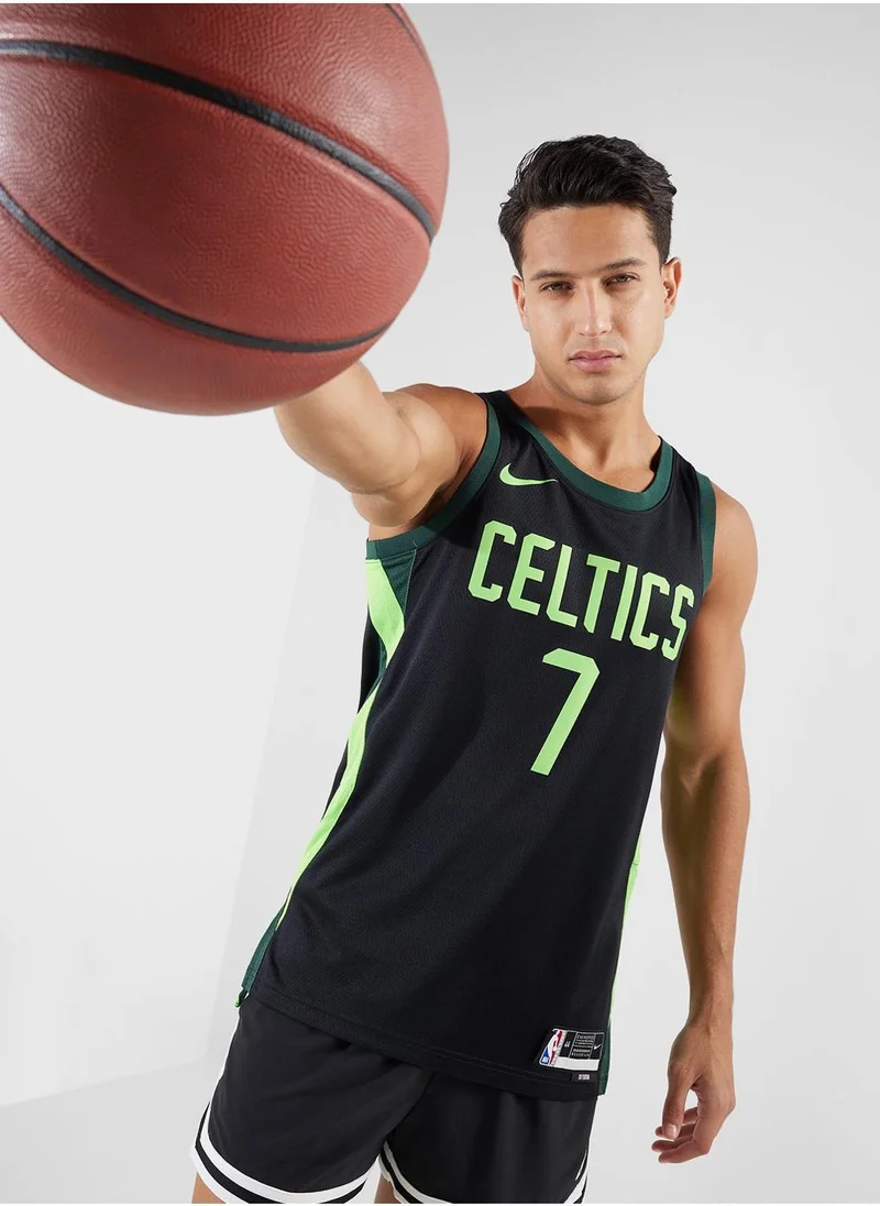 نايكي تيشيرت كرة السلة NBA 24/25 بوسطن سيلتكس سيتي إديشن سوينج مان للرجال